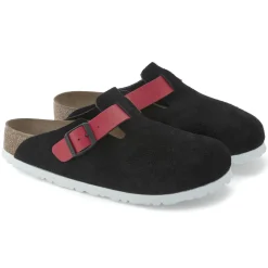 Birkenstock Clogs<Boston Black / Active Red