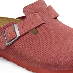 Birkenstock Clogs<Boston Corduroy Sienna Red