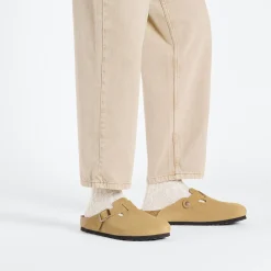 Birkenstock Clogs<Boston Latte Cream
