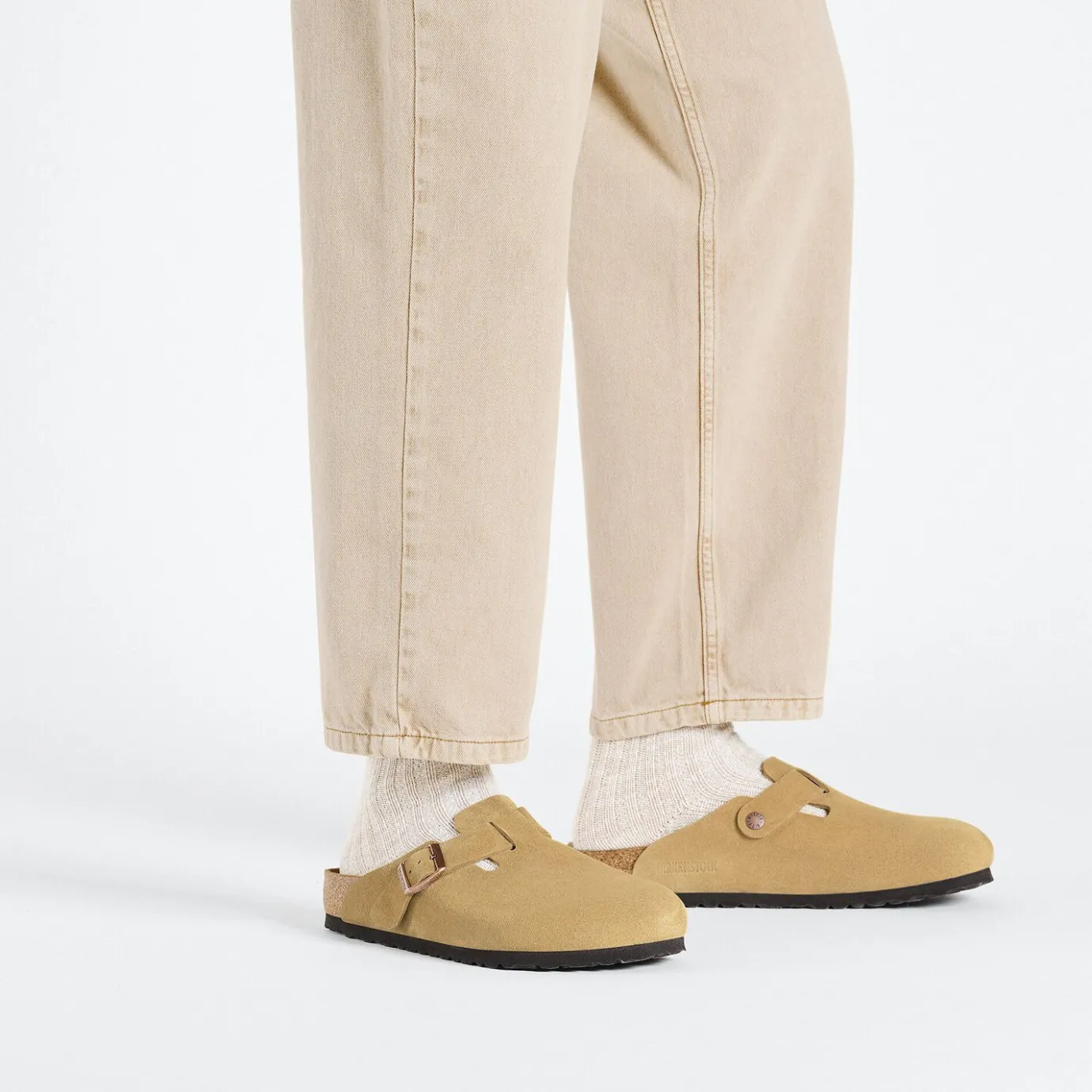 Birkenstock Clogs<Boston Latte Cream