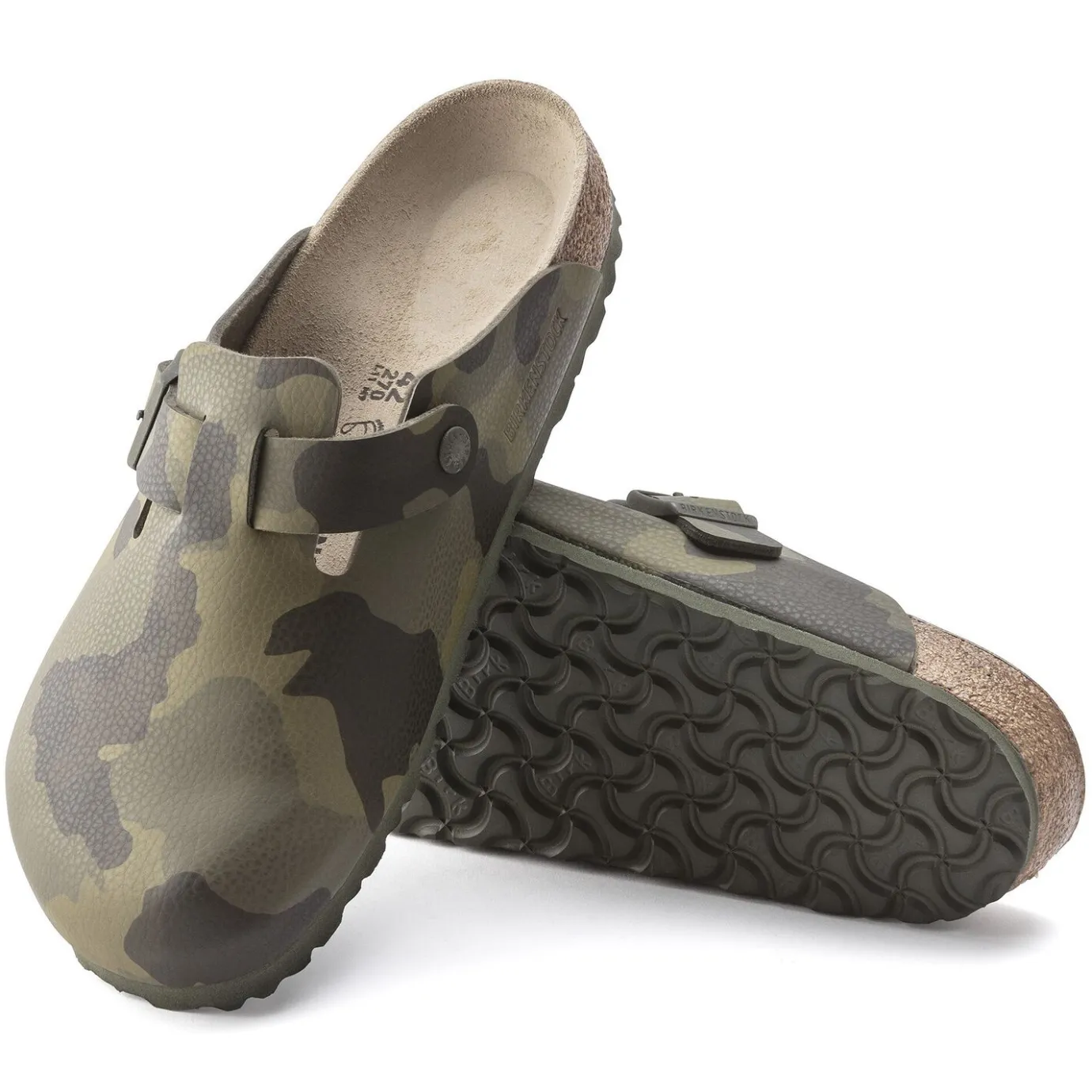Birkenstock Clogs<Boston Desert Soil Camo Green