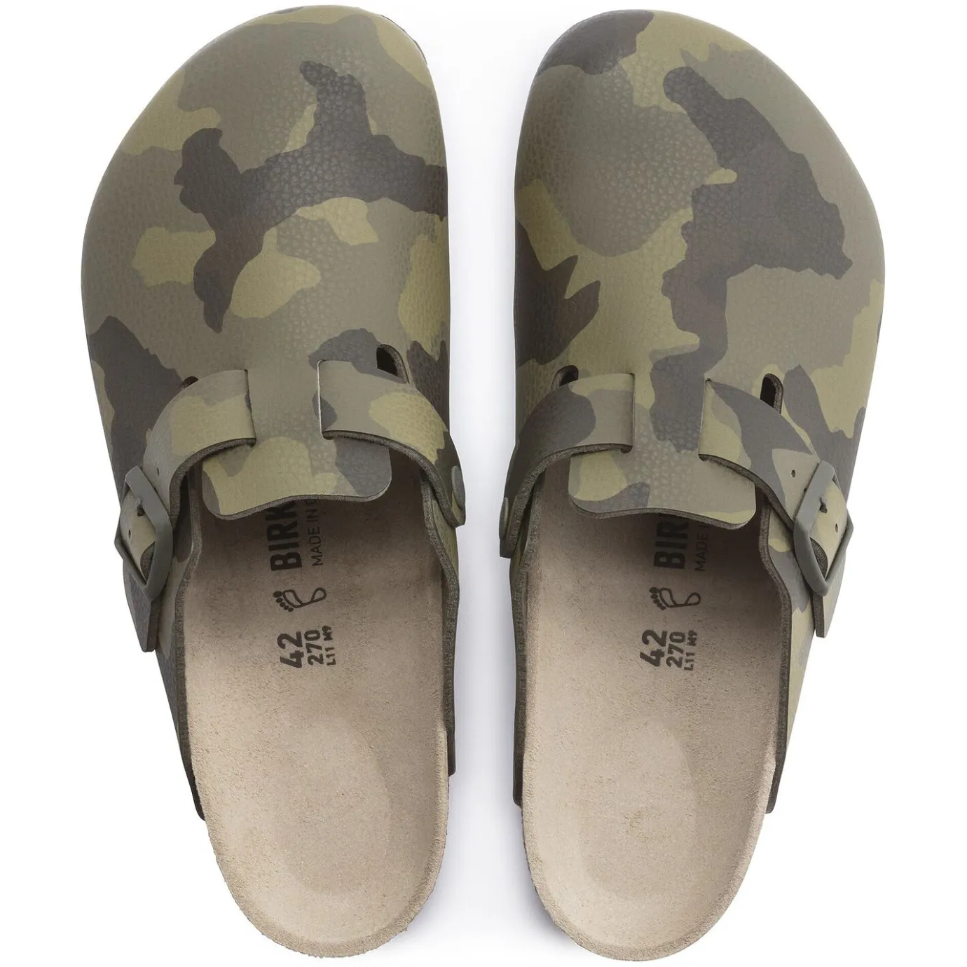 Birkenstock Clogs<Boston Desert Soil Camo Green