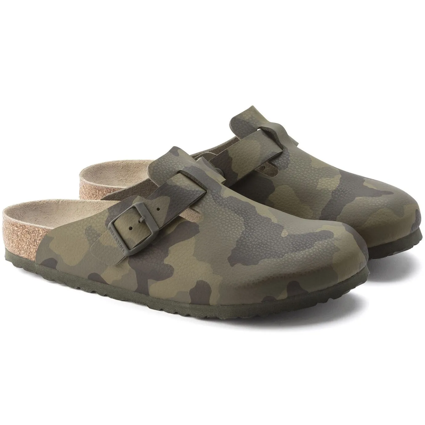 Birkenstock Clogs<Boston Desert Soil Camo Green