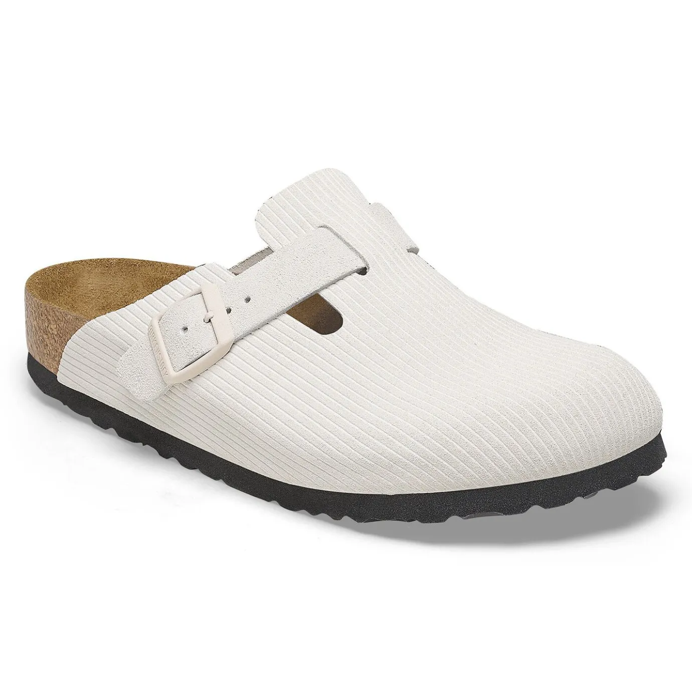Birkenstock Clogs<Boston Corduroy Antique White