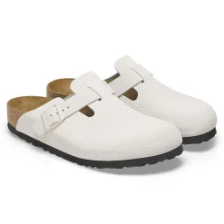 Birkenstock Clogs<Boston Corduroy Antique White
