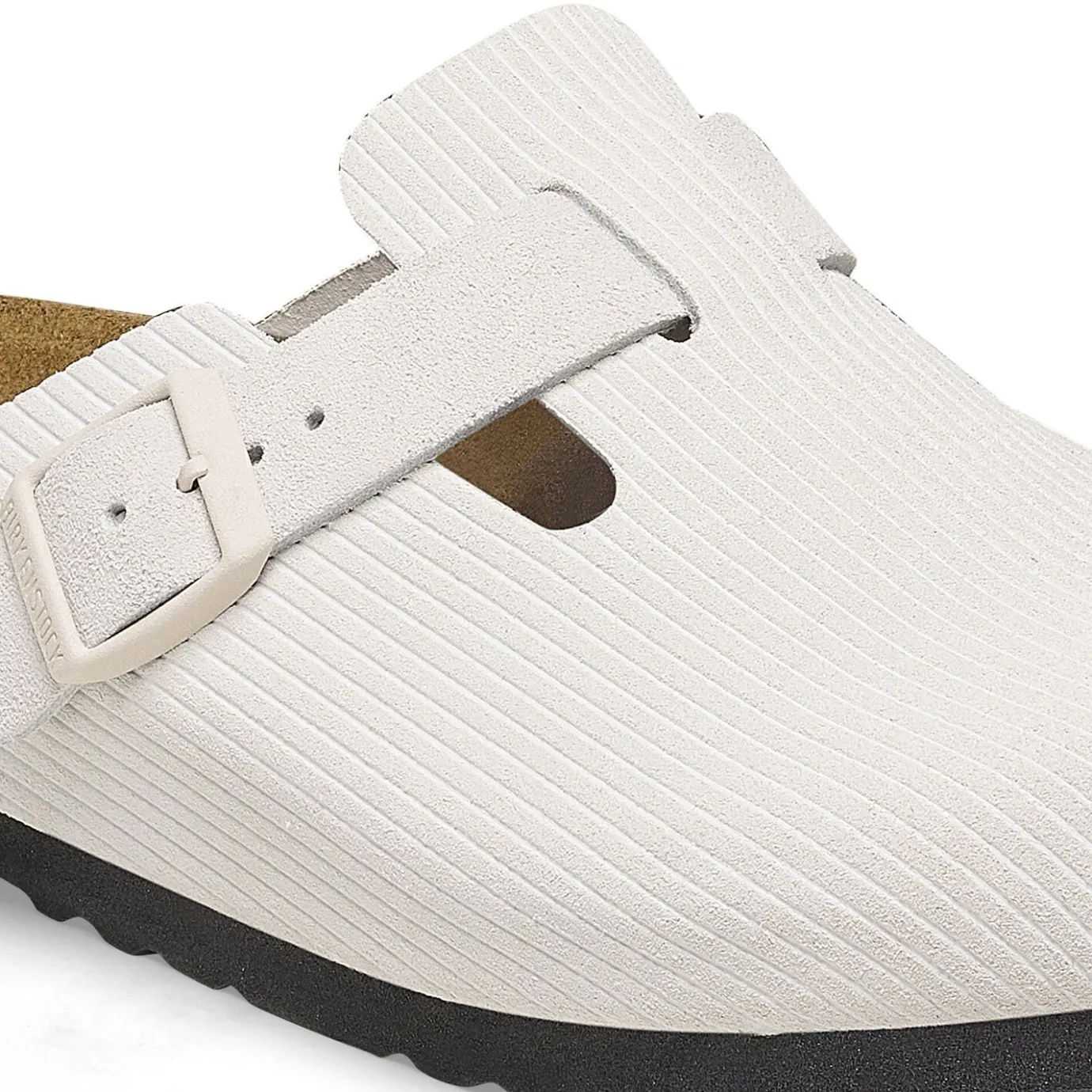 Birkenstock Clogs<Boston Corduroy Antique White