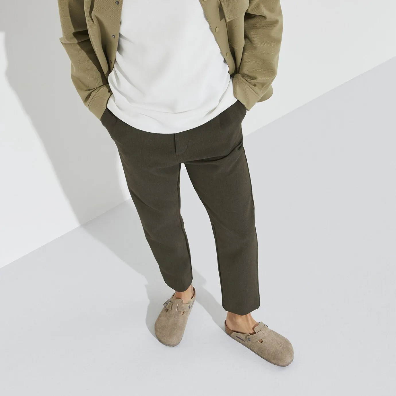 Birkenstock Clogs<Boston Desert Dust Gray Taupe