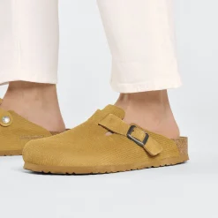 Birkenstock Clogs<Boston Corduroy Cork Brown