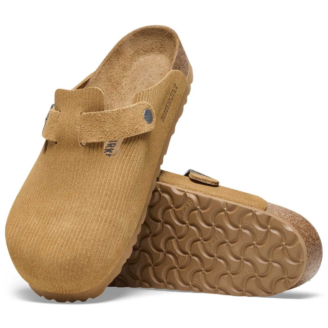 Birkenstock Clogs<Boston Corduroy Cork Brown