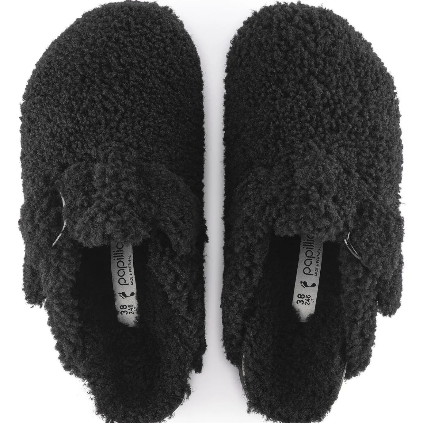 Birkenstock Platform<Boston Big Buckle Platform Teddy Black