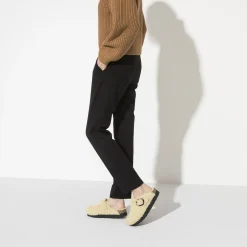 Birkenstock Platform<Boston Big Buckle Platform Teddy Eggshell