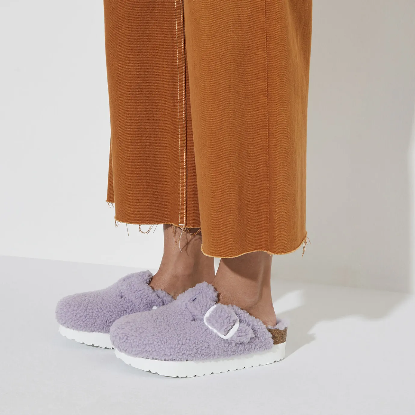 Birkenstock Platform<Boston Big Buckle Platform Purple Fog