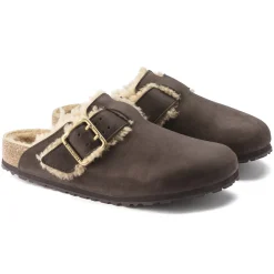 Birkenstock Clogs<Boston Bold Shearling Espresso