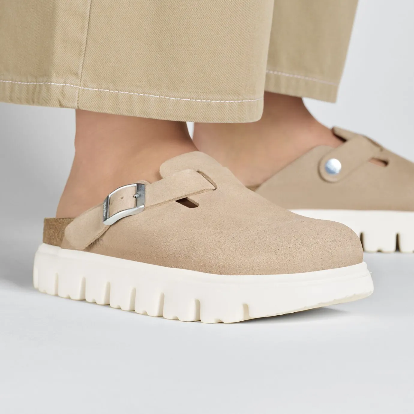 Birkenstock Clogs<Boston Chunky Warm Sand