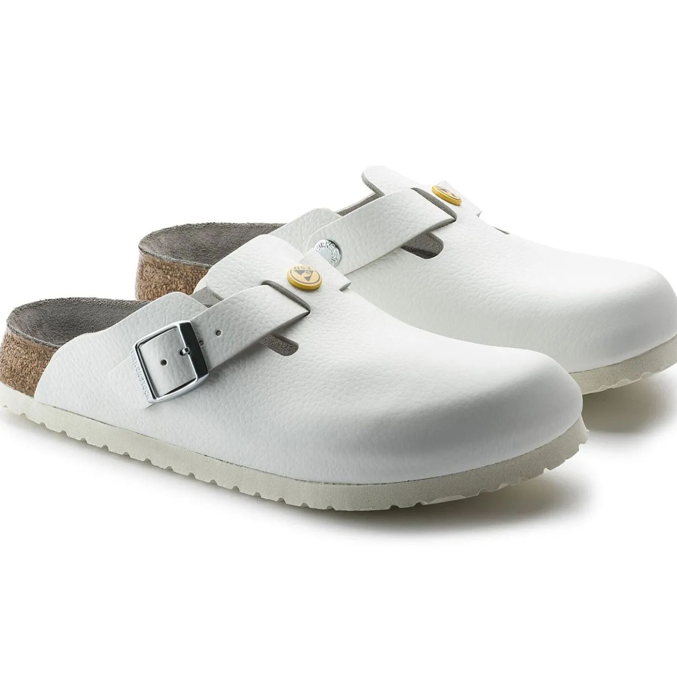Birkenstock Clogs<Boston Esd White