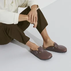 Birkenstock Clogs<Boston Grip Vintage Wood Roast