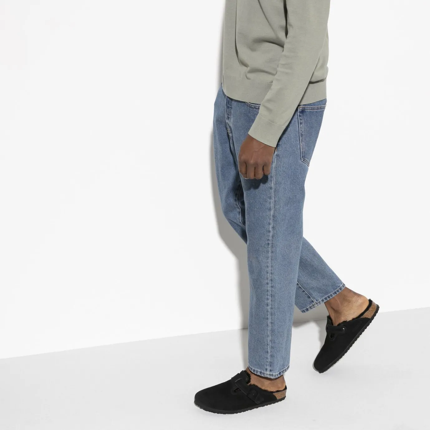 Birkenstock Clogs<Boston Shearling Black