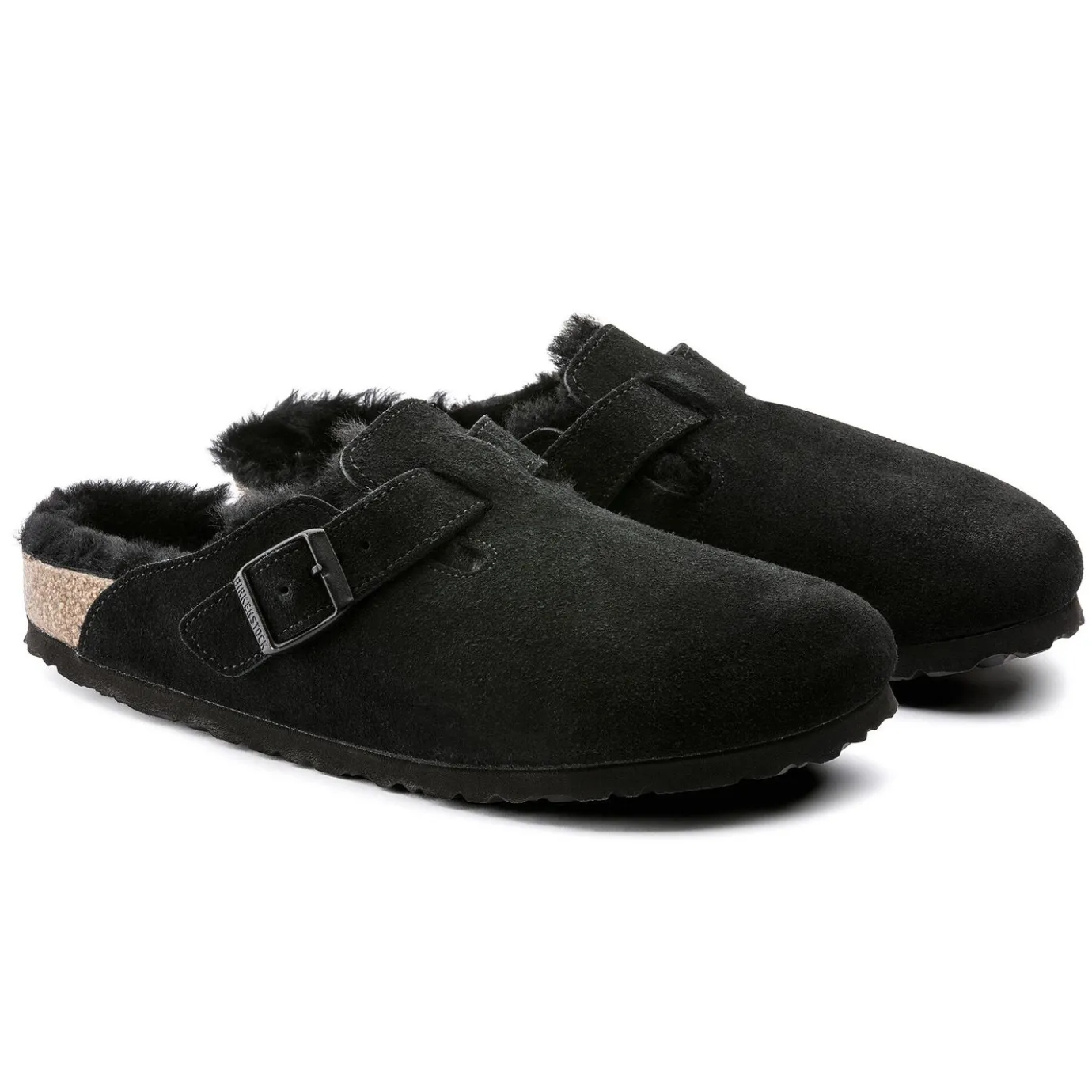 Birkenstock Clogs<Boston Shearling Black