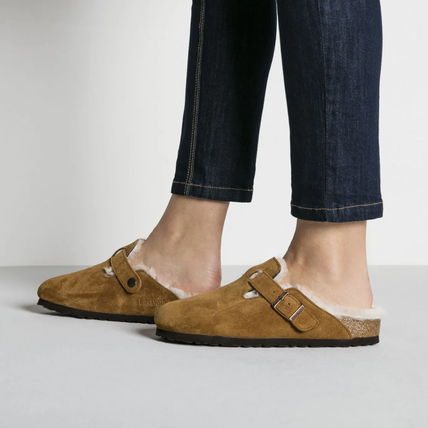 Birkenstock Clogs<Boston Shearling Mink