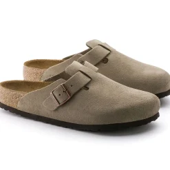 Birkenstock Clogs<Boston Soft Footbed Taupe