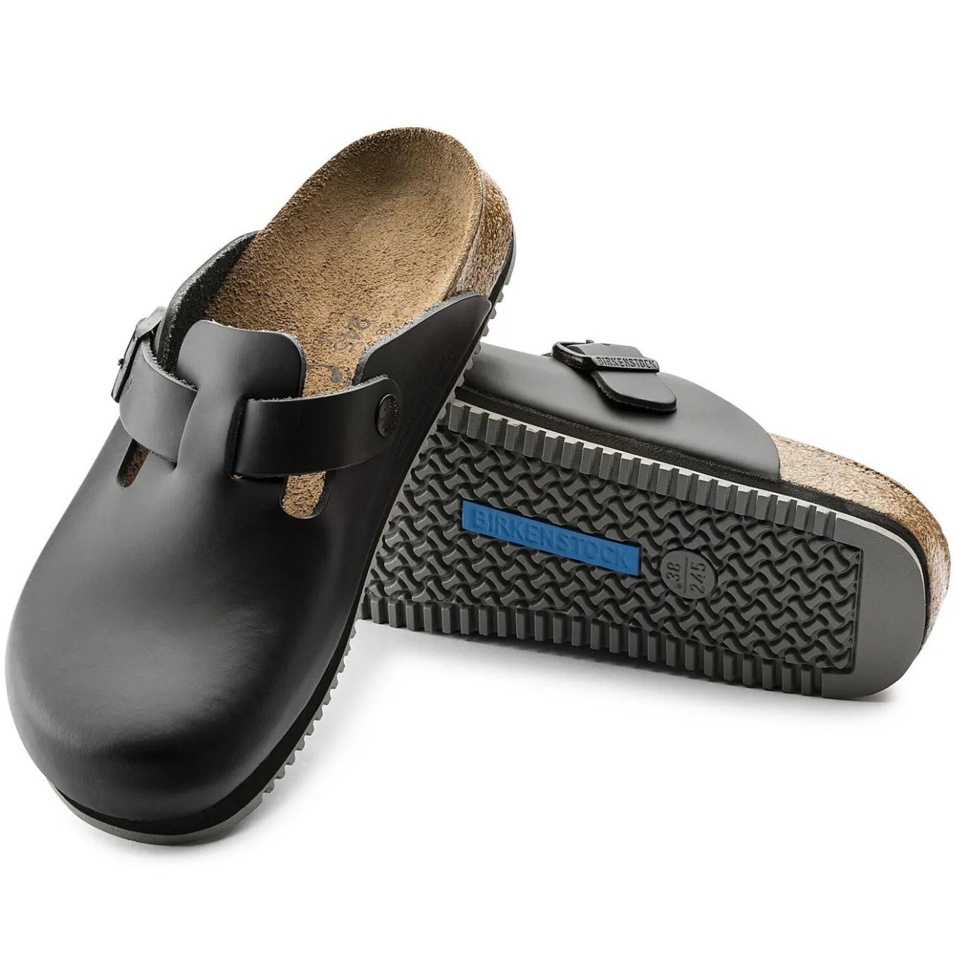 Birkenstock Clogs<Boston Super Grip Black