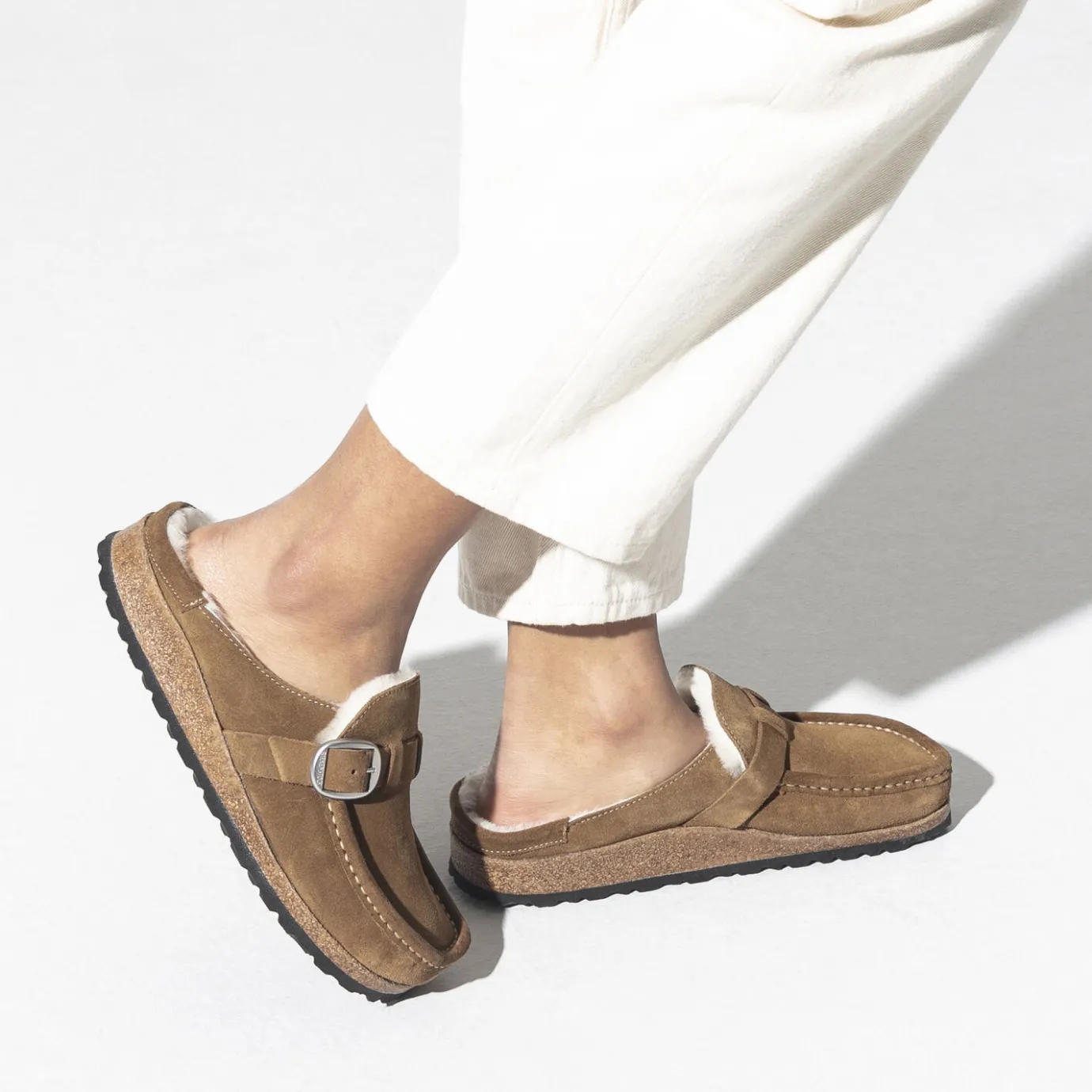Birkenstock Clogs<Buckley Shearling Tea