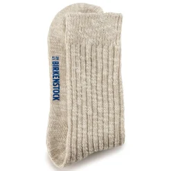 Birkenstock Socks<Cotton Slub Men Beige/White