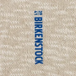 Birkenstock Socks<Cotton Slub Men Beige/White