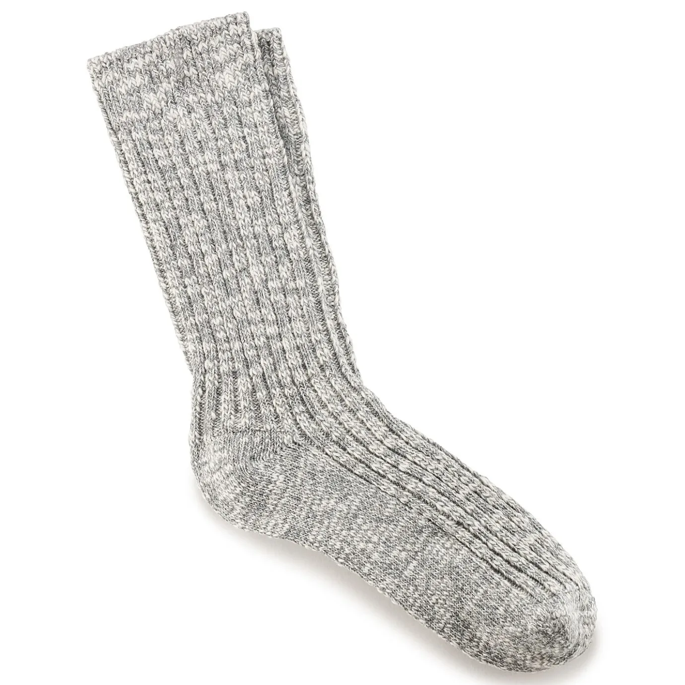 Birkenstock Socks<Cotton Slub Men Gray/White