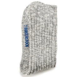 Birkenstock Socks<Cotton Slub Men Gray/White