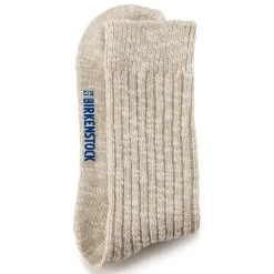 Birkenstock Socks<Cotton Slub Women Beige/White