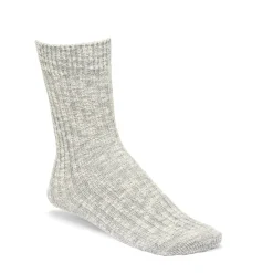 Birkenstock Socks<Cotton Slub Women Gray/White