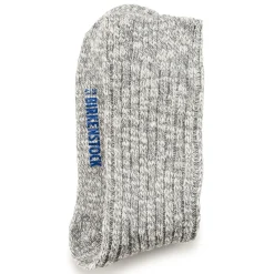 Birkenstock Socks<Cotton Slub Women Gray/White