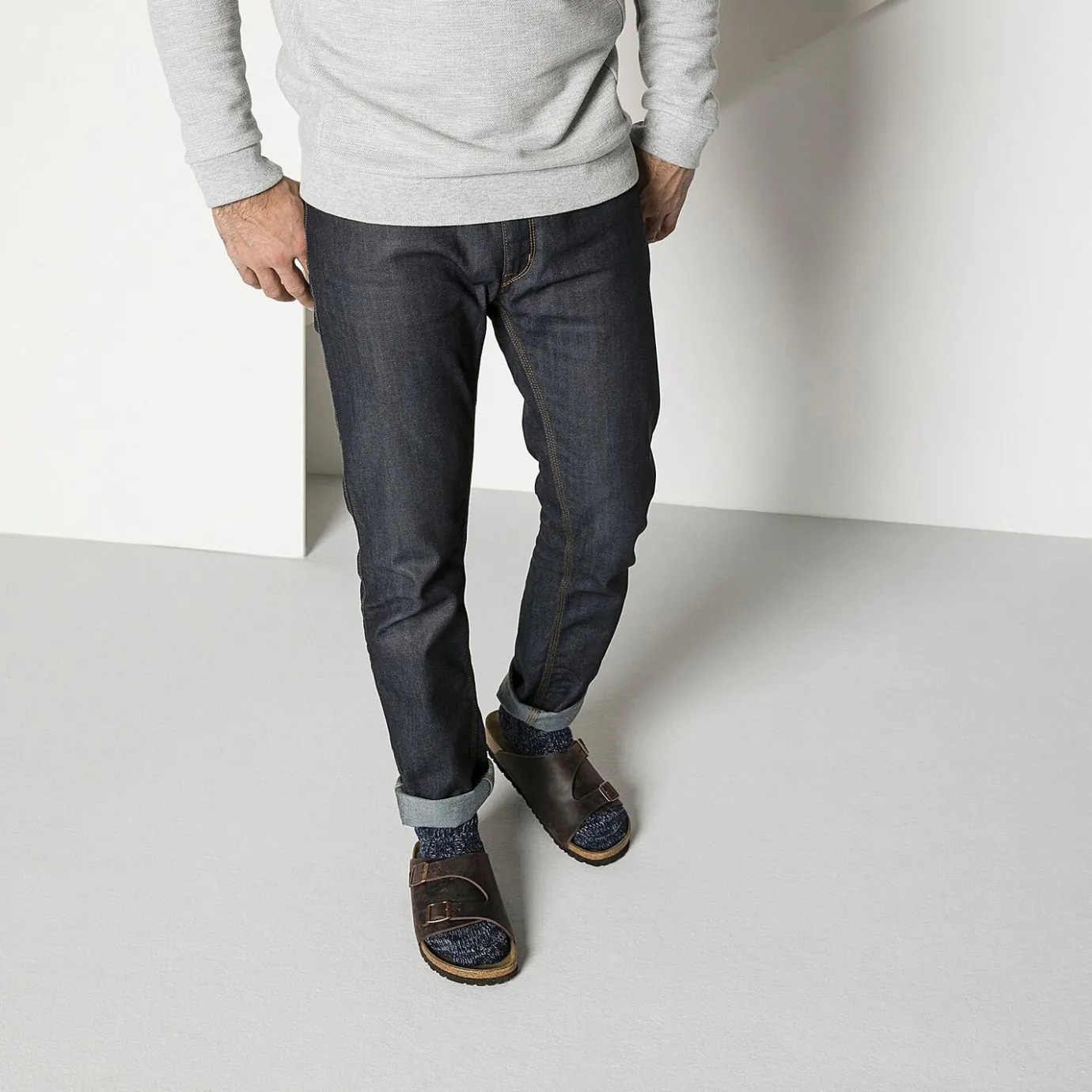 Birkenstock Socks<Cotton Twist Men Blue