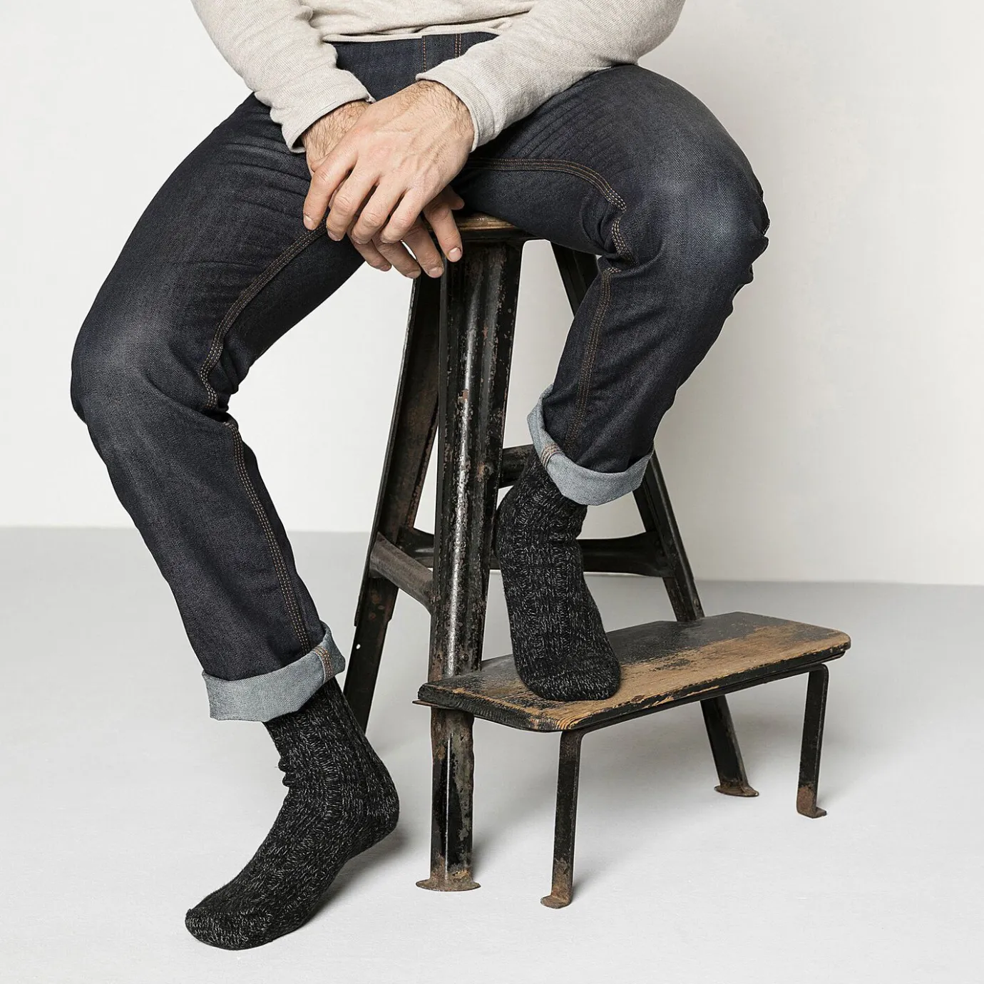 Birkenstock Socks<Cotton Twist Men Black
