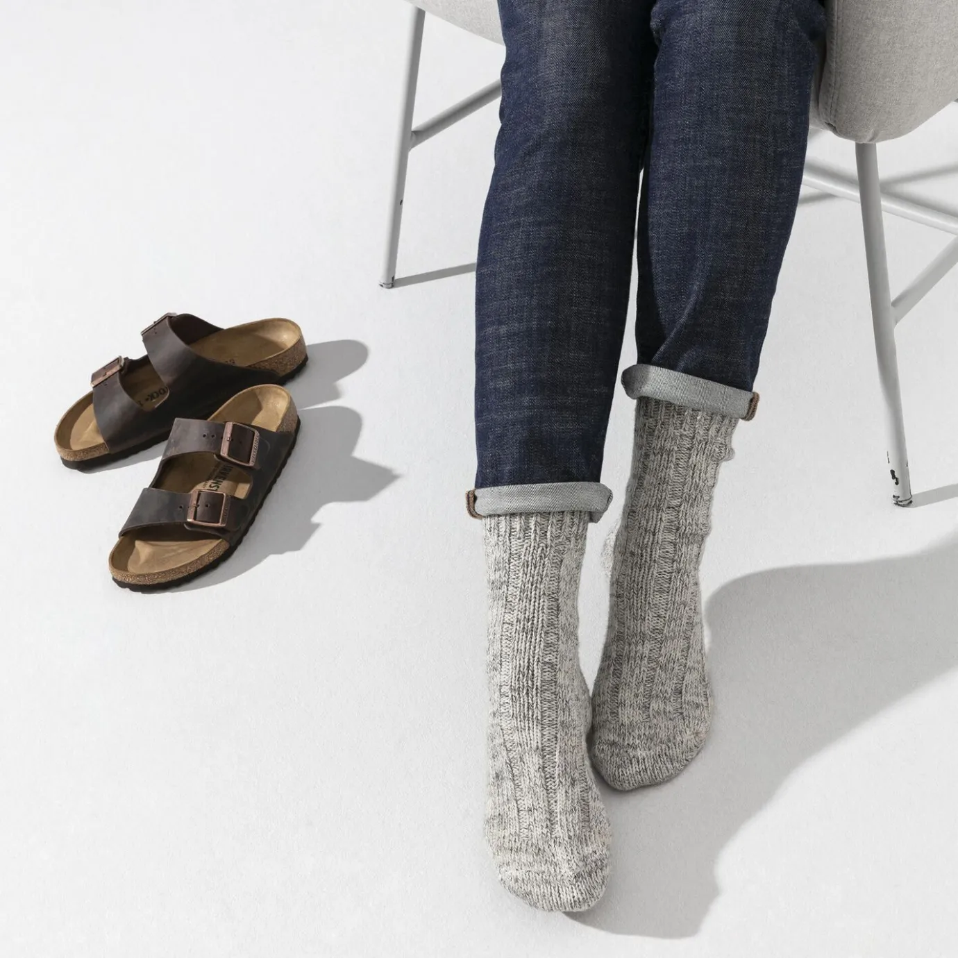 Birkenstock Socks<Cotton Twist Women Light Grey