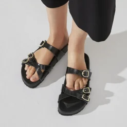Birkenstock Multi-Strap Sandals<Franca High Shine Black