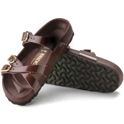 Birkenstock Multi-Strap Sandals<Franca High Shine Chocolate
