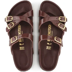 Birkenstock Multi-Strap Sandals<Franca High Shine Chocolate