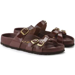 Birkenstock Multi-Strap Sandals<Franca High Shine Chocolate