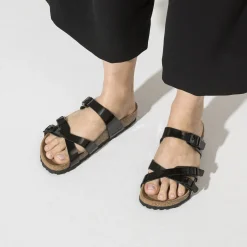 Birkenstock Multi-Strap Sandals<Franca Patent Black