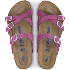 Birkenstock Multi-Strap Sandals<Franca Soft Footbed Dark Fuchsia