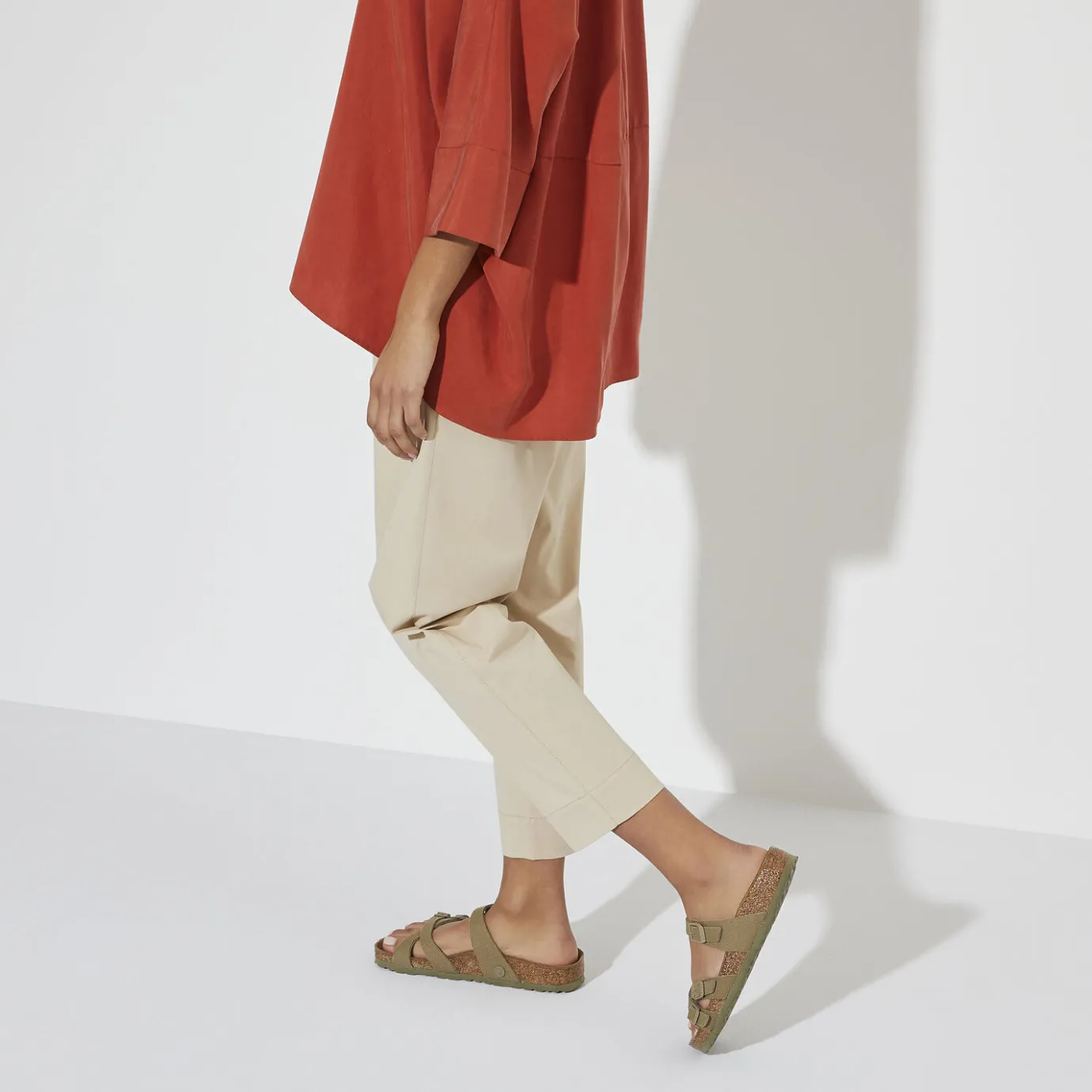 Birkenstock Multi-Strap Sandals<Franca Vegan Faded Khaki