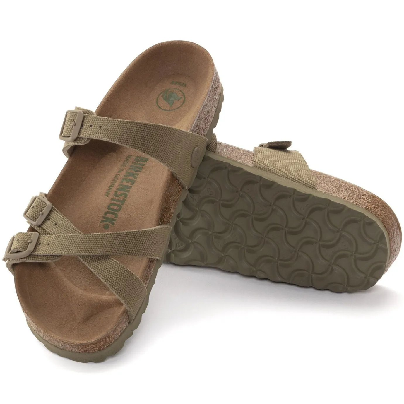Birkenstock Multi-Strap Sandals<Franca Vegan Faded Khaki