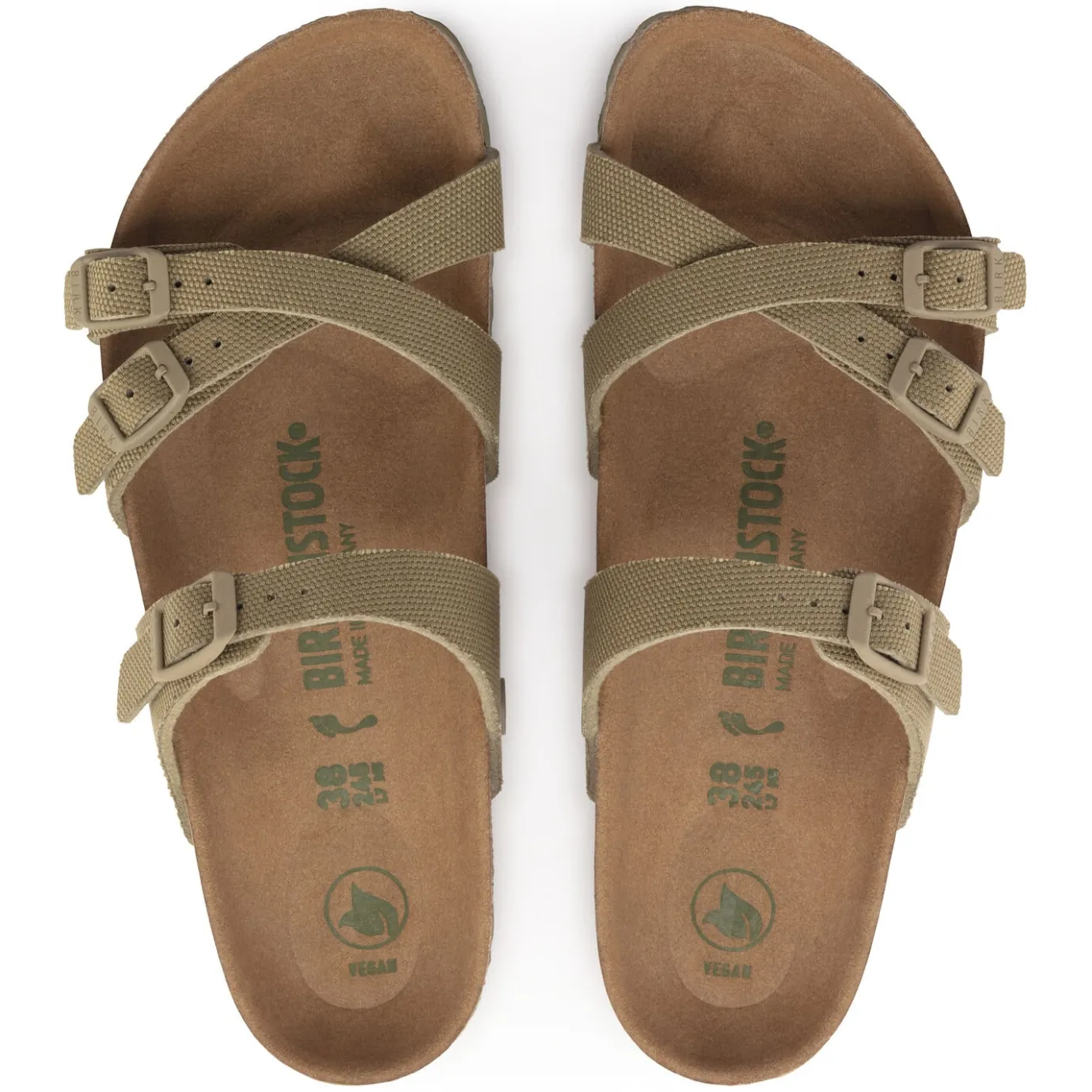 Birkenstock Multi-Strap Sandals<Franca Vegan Faded Khaki
