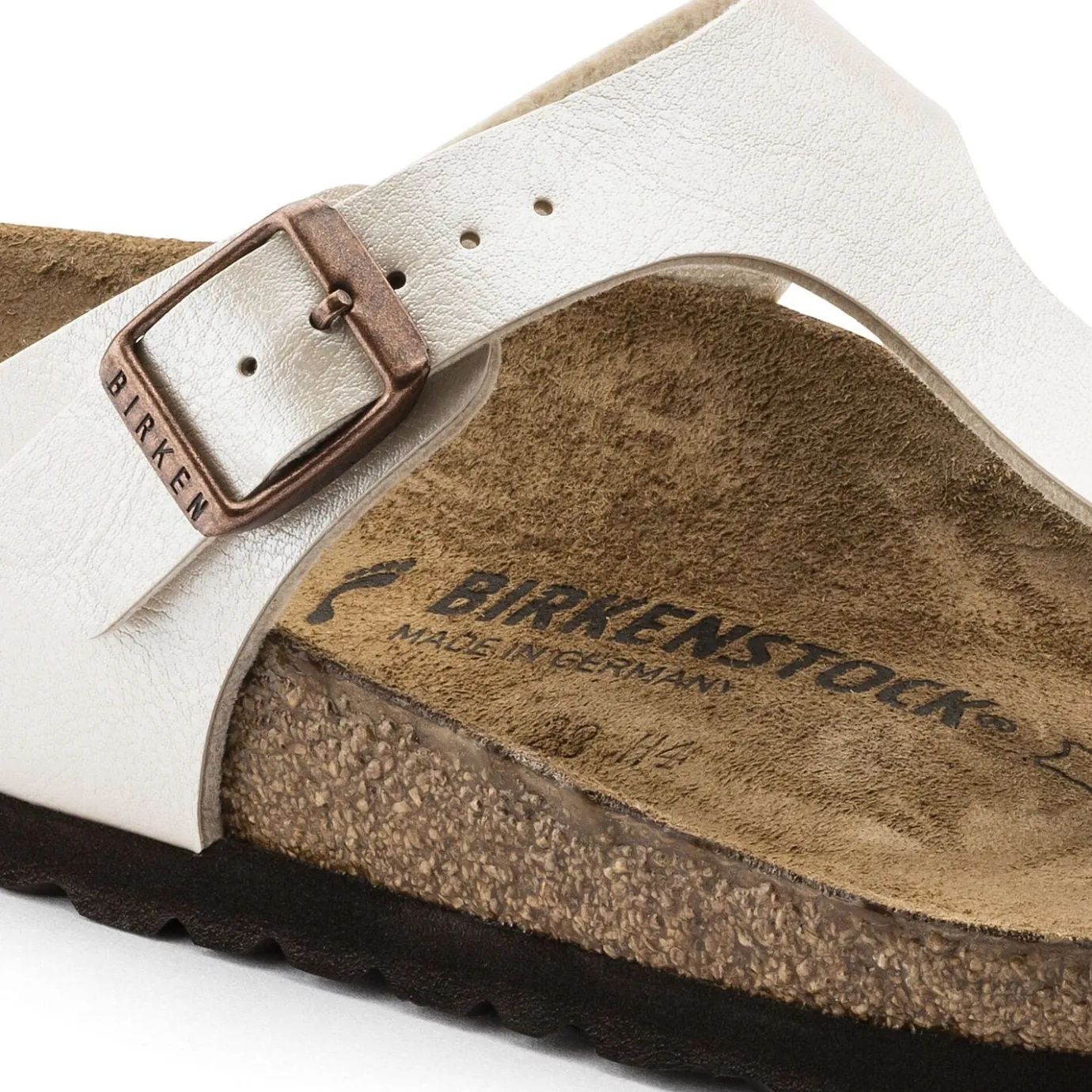 Birkenstock Thong Sandals<Gizeh Graceful Pearl White