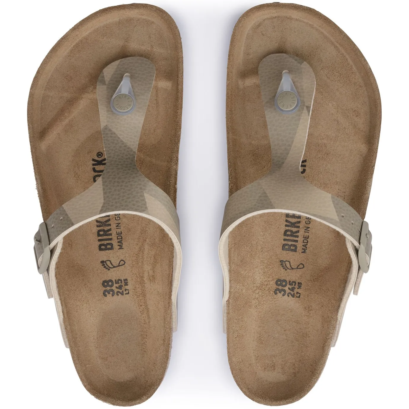Birkenstock Thong Sandals<Gizeh Desert Soil Geo Camo Beige