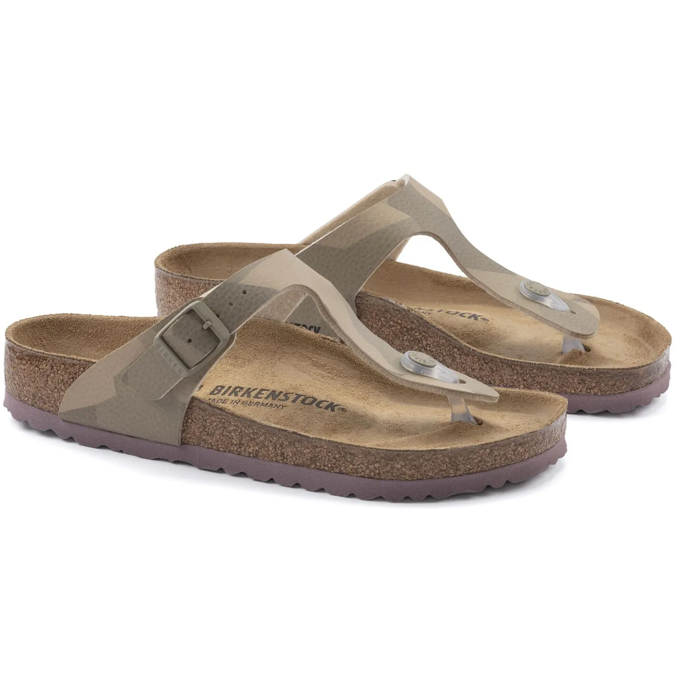 Birkenstock Thong Sandals<Gizeh Desert Soil Geo Camo Beige