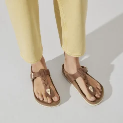 Birkenstock Thong Sandals<Gizeh Cognac