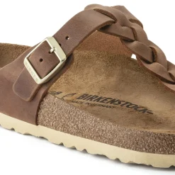 Birkenstock Thong Sandals<Gizeh Cognac